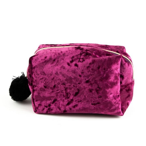 Paper Destiny Handbags - Paper Destiny Boho Cranberry Cosmetic Pouch Paper Destiny Handbags - Paper Destiny Boho Cranberry Cosmetic Pouch